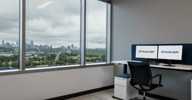 Despacho en el interior de las nuevas oficinas de Stadler Signalling en Atlanta. © STADLER.