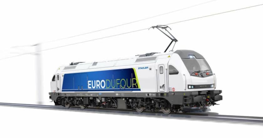 Computer image of Stadler's Euro DuFour locomotive. © STADLER RAIL.