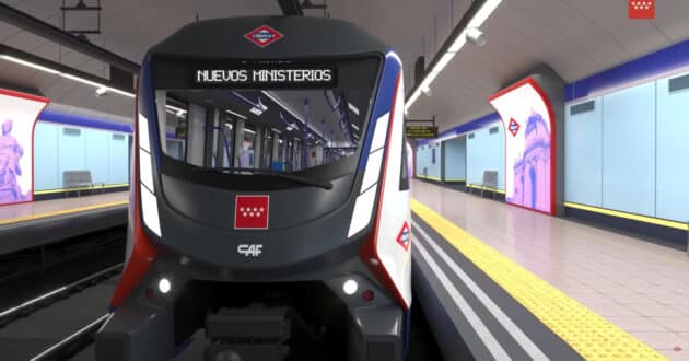 Computer image of one of the new trains on line 6. © METRO DE MADRID.