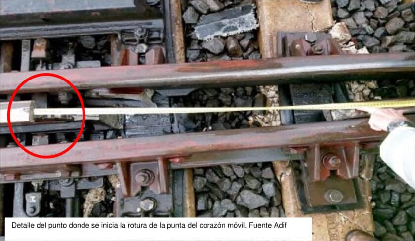 Detail of the beginning of the rupture of the tip of the mobile heart. CIAF REPORT