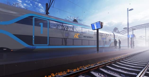 Computer image of the new trains manufactured by Alstom. © PKP INTERCITY.