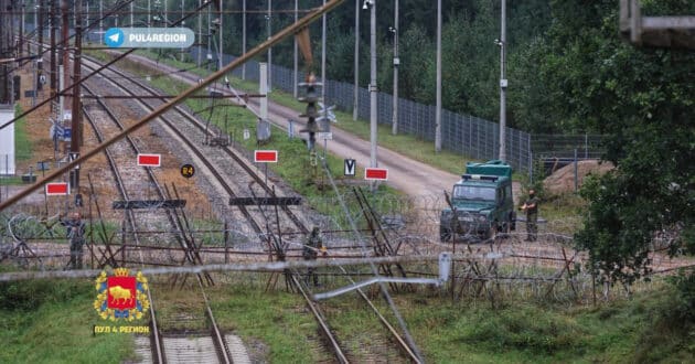 Roads cut on the border between Poland and Belarus. © BREST OBLAST.