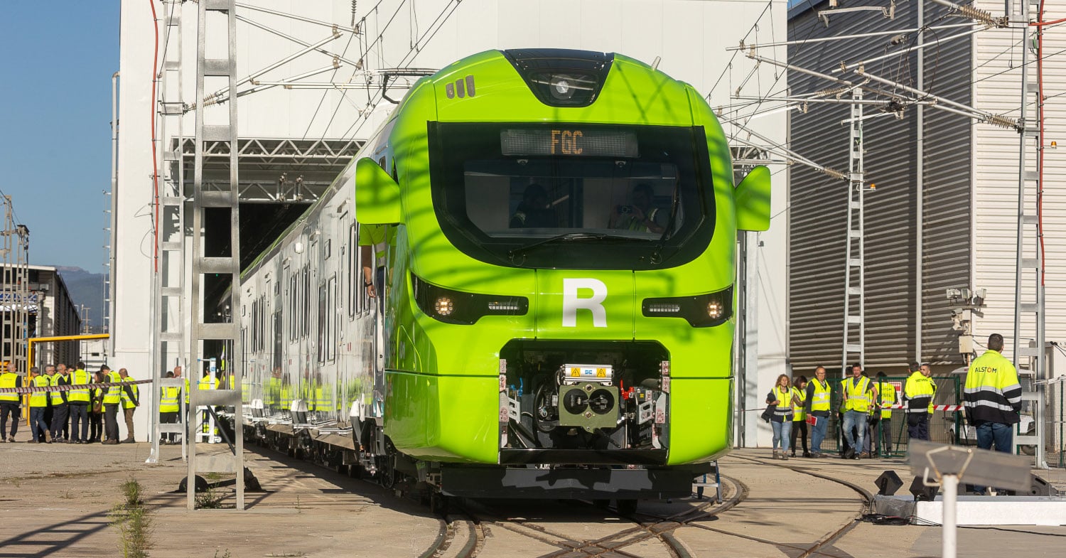 Alstom y FGC presentan el primer tren para el nuevo servicio al aeropuerto de El Prat