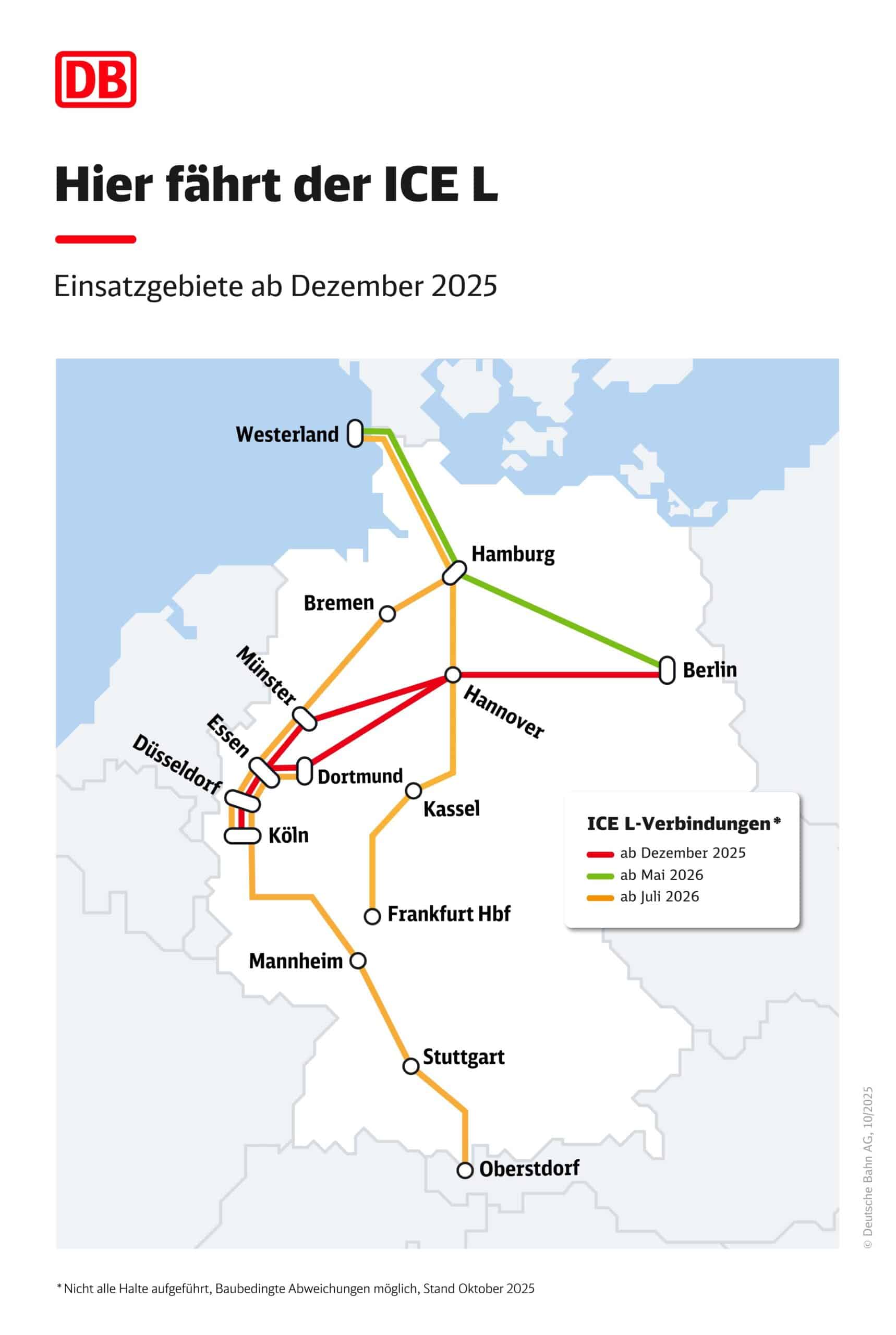 Plano del despliege del ICE L. © DEUTSCHE BAHN.
