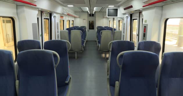 Interior of a regionalised UT 447 (CC BY SA) FALK2-Wikimedia Commons. Cropped image.