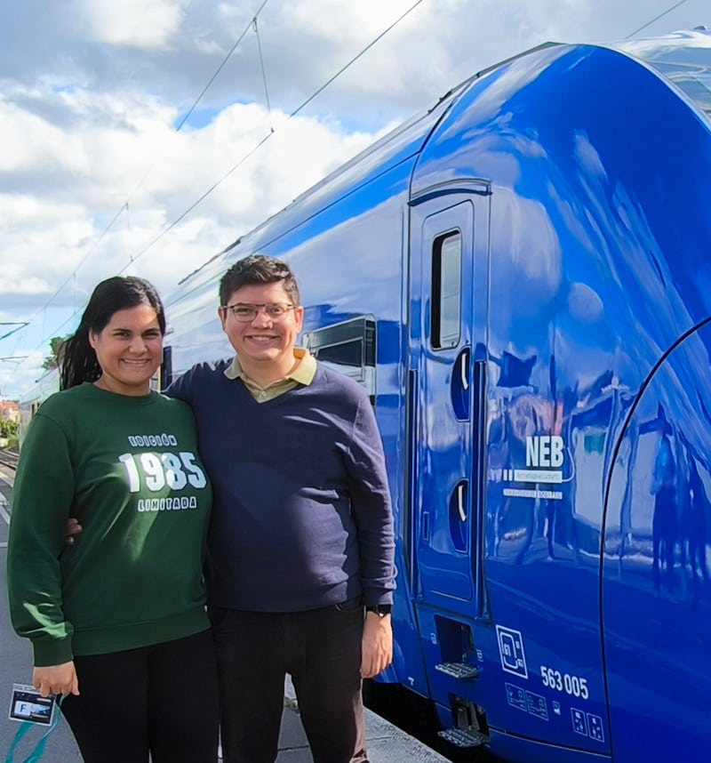 Miguel Bustos y Cristina Tolosa Cristina Tolosa y Miguel Bustos durante InnoTrans 2024.