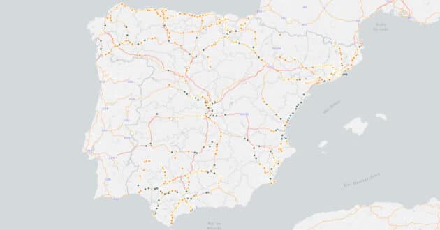 Screenshot of the map published by El País about Mapbox-OpenStreetMap.