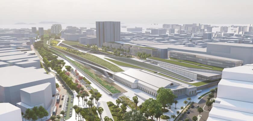 Historic station integrated into Alicante's Parc Central. MINISTRY OF TRANSPORT AND SUSTAINABLE MOBILITY