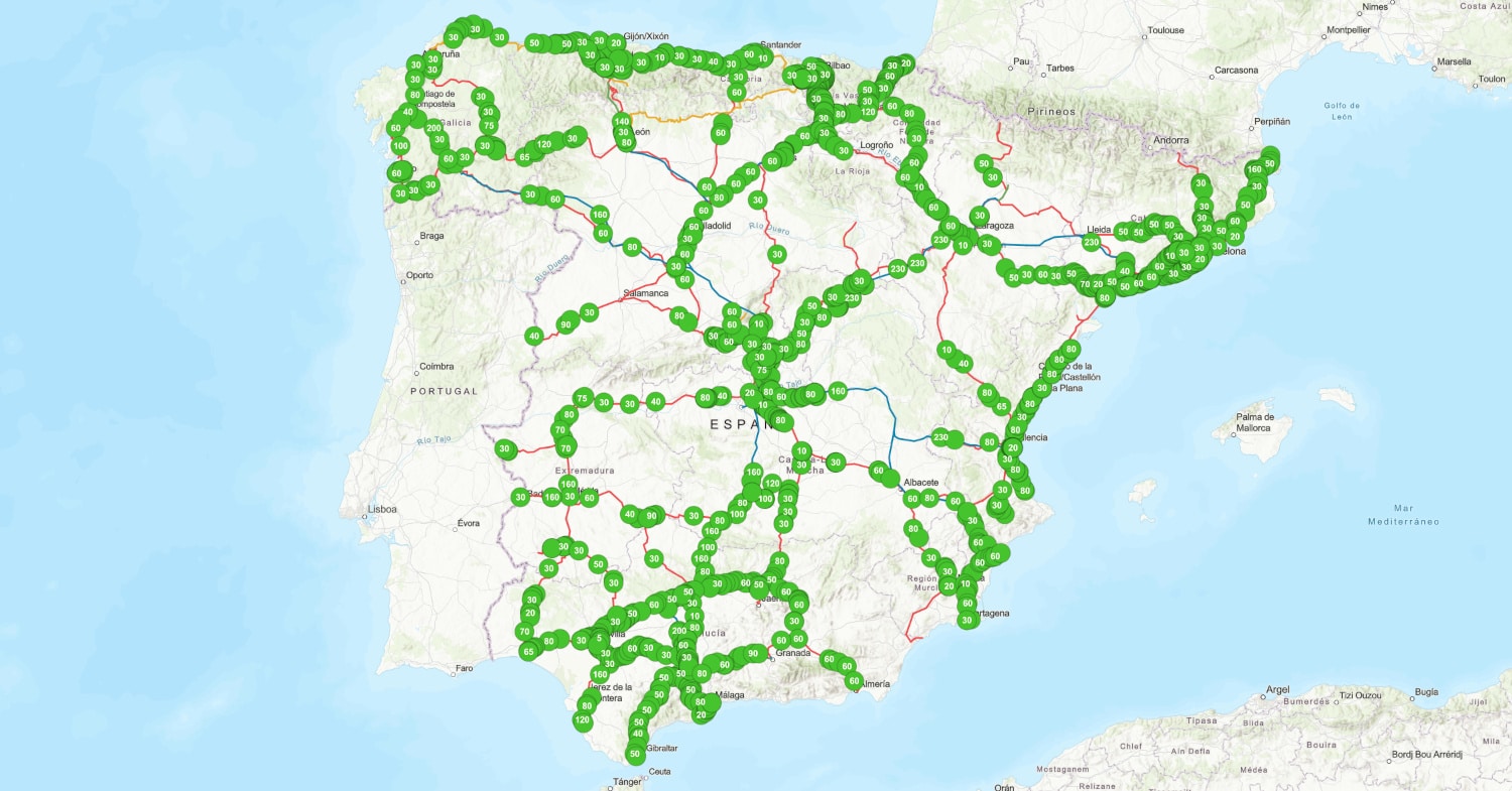Adif publishes TSR map