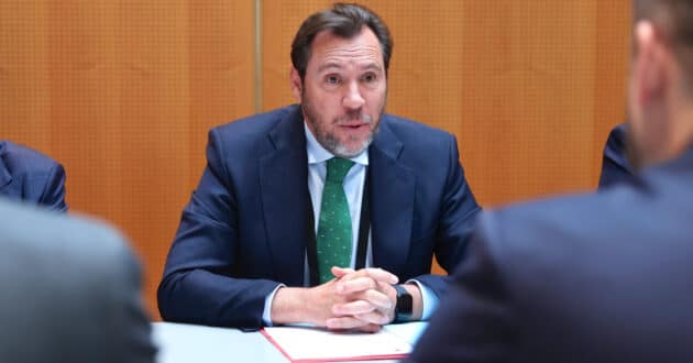 Óscar Puente during the ITF summit. MINISTRY OF TRANSPORT AND SUSTAINABLE MOBILITY.