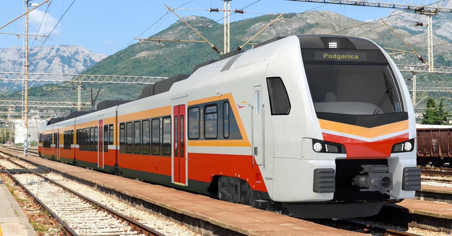 Stadler vai fornecer três unidades elétricas FLIRT ao Montenegro