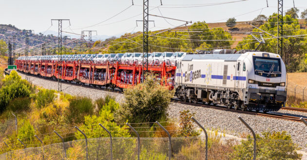 An Alpha Trains EURO6000 locomotive leased to DB Cargo Iberia (Transfesa) featuring the ‘I Am European’ livery. (CC BY NC SA) ALEIX CORTÉS-Flickr.
