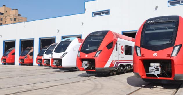 Trenes de la serie 453 en Albacete. © MINISTERIO DE TRANSPORTES Y MOVILIDAD SOSTENIBLE.