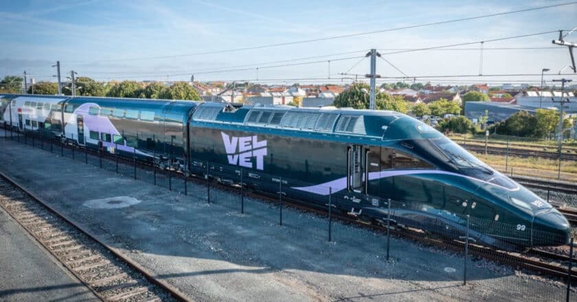 Primer tren Avelia Horizon de Velvet, presentado en abril. © VELVET.