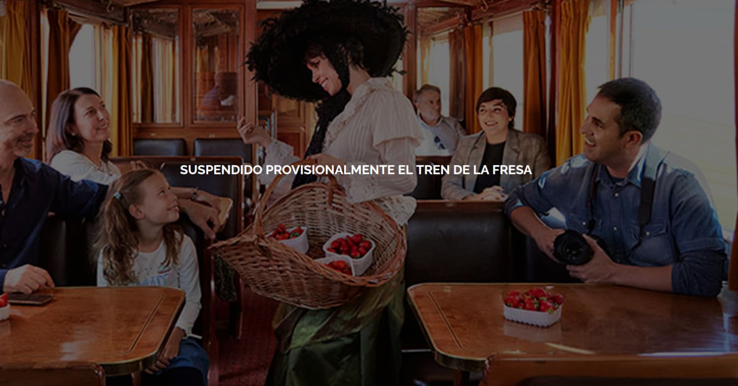 Suspenden el Tren de la Fresa tras una presunta revisión fallida