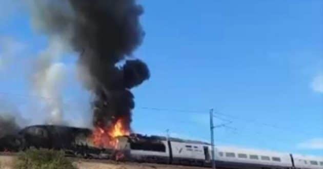 Uma captura de ecrã de um vídeo do incêndio que está a circular nas redes sociais.
