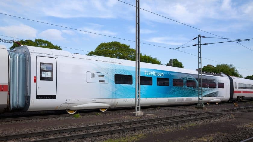Coche prototipo del Velaro Novo, utilizado por Siemens para homologar la plataforma. © SIEMENS MOBILITY.