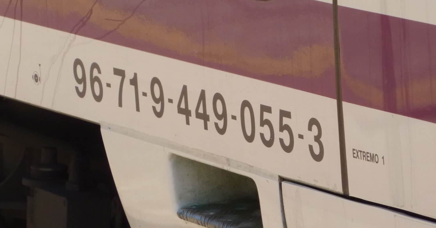 La AESF actualiza la numeración de vehículos ferroviarios e incorpora los históricos